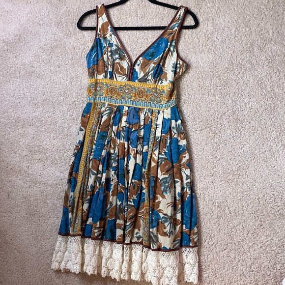 Plenty Tracy Reese Anthropologie Print Dress Size 6 - Picture 1 of 3